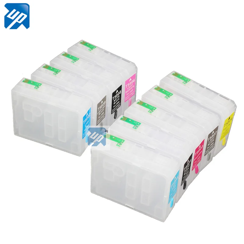 

9pcs refillable ink Cartridge for epson 3800 pro3800 pro 3800 with chip resetter T5801 80ML