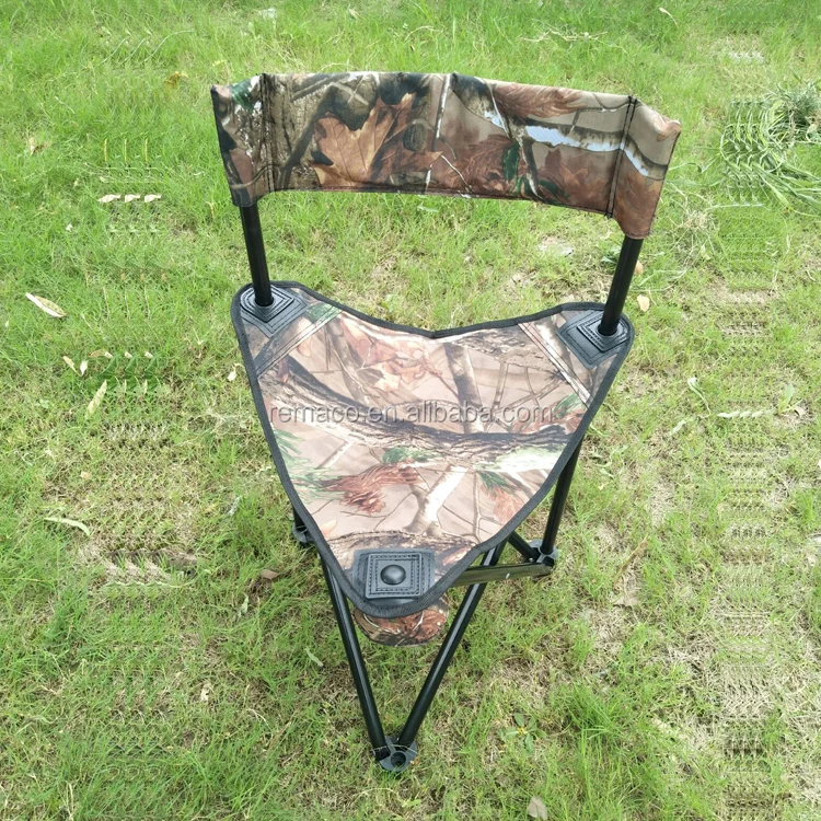 Hunting Seat Tripod Chair Steel Frame Seat Folding Tripod Field Chair