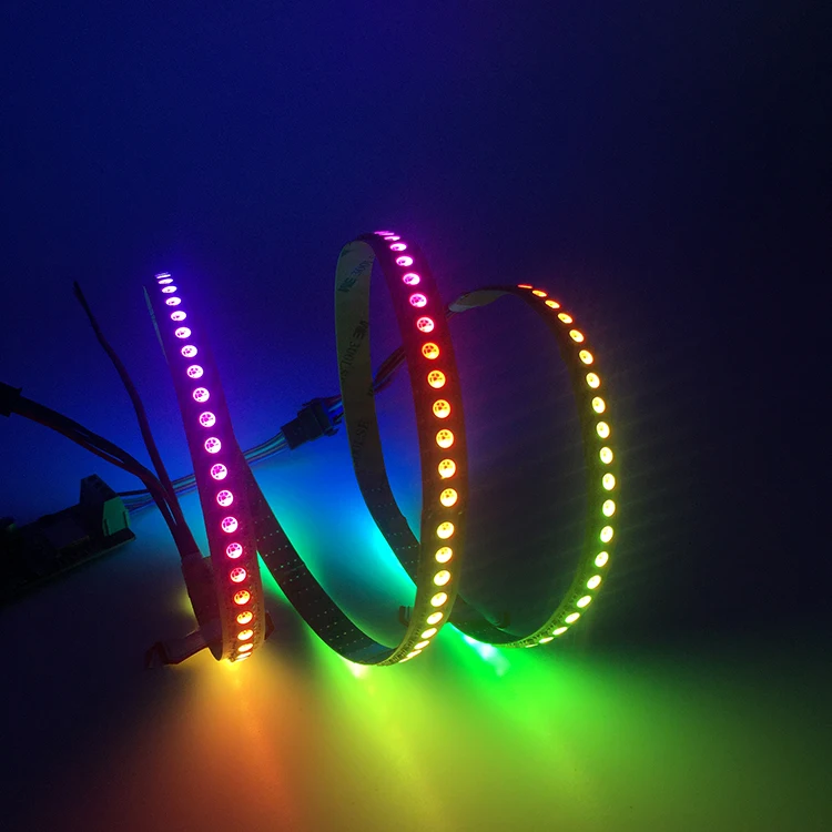 Sk9822 Apa102 Waterproof Ip65 Led Strip 5050 144smd/meter Rgb Multi ...