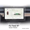 Model 3 Best selling on Amazon 15inch Car GPS Tempered glass screen protector for Tesla