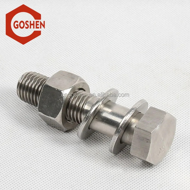 
China wholesale high quality standard size DIN933 hex bolt and nut 