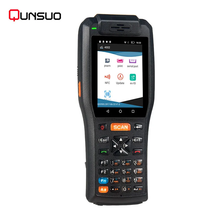 Rugged Industrial PDA3505 android pda terminal with built-in thermal printer