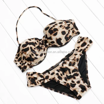 girls leopard print bikini