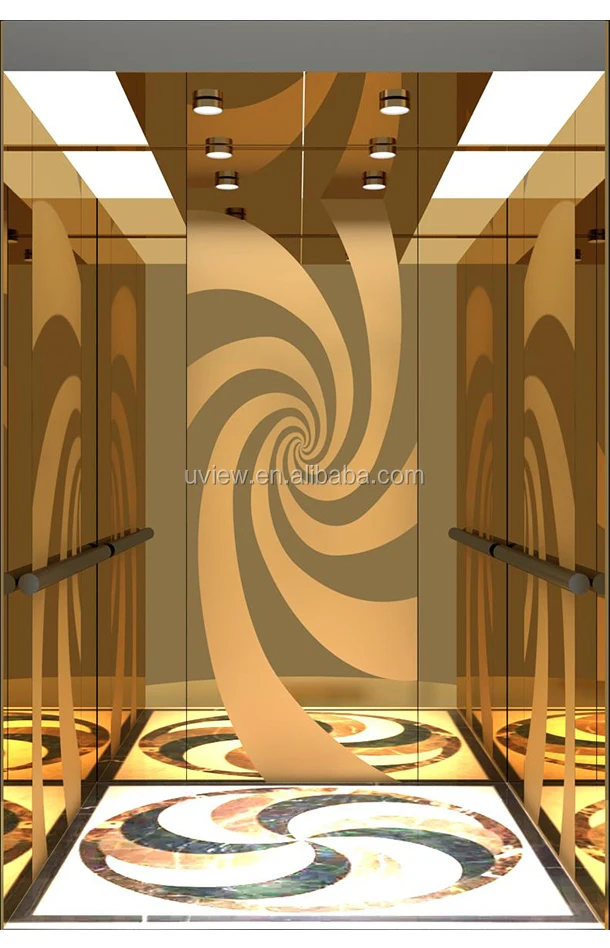 
Stainless steel elevator lift cabin design 
