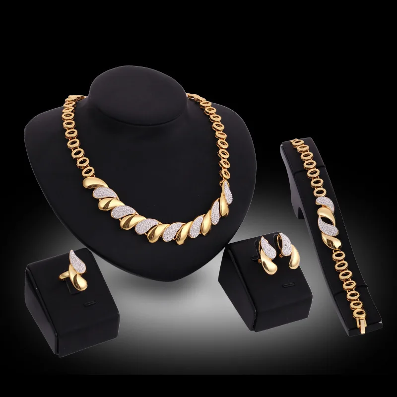 

XSH-5253 online shopping jewelry sets dubai, Gold color