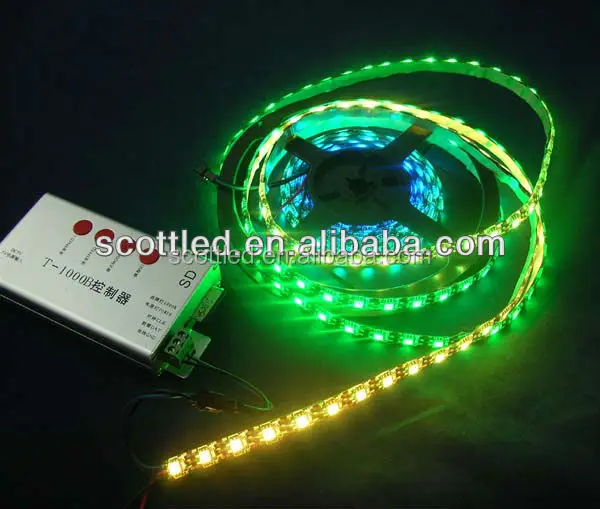 RGB magic dream color digital led strip dmx control ws2813 ws2811 strip lights