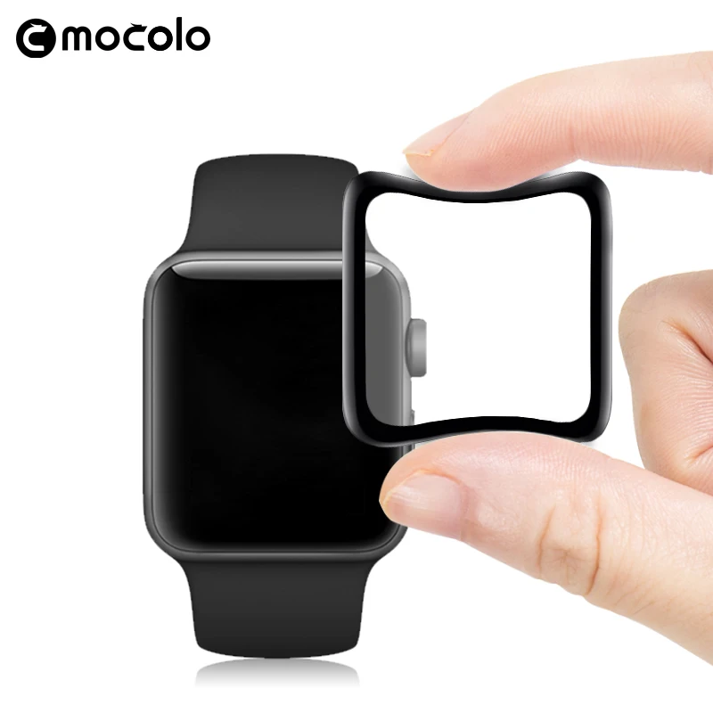 

New style soft edge carbon fiber screen protector For apple watch 4 40mm/44mm