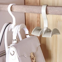 

New 360-degree Clothing Hanger Rotation Closet Organizer Rod Hanger Handbag Storage Purse Hanging Rack Holder Hook Bag