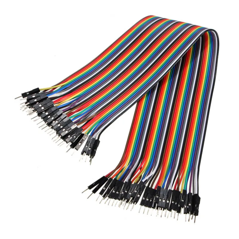 

40pcs 30cm Male to Male Color Ribbon Line Dupont Cable Solderless Flexible Breadboard Jumper Wires Cable Patch Cord High Quality
