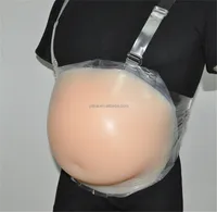 

New 100% Fake Pregnant Belly artificial belly stomach Silicone Tummy for men 2500g Women and Actors artificial stomach BR04