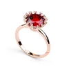 rose red ruby finger ring indonesia men red ruby stone rose gold gold yellow fashion zircon jewleries for women