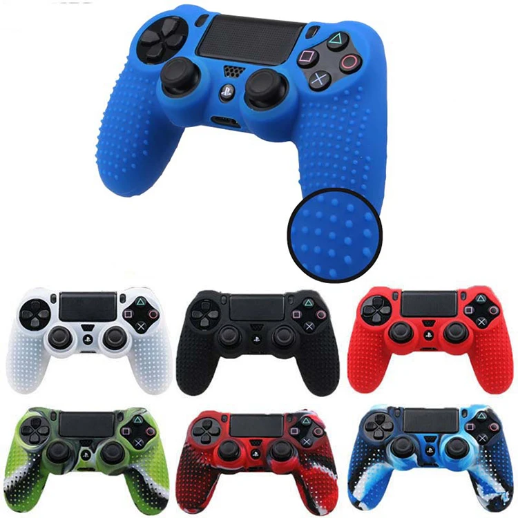 

For PS4 Playstation 4 Slim Pro Controller Silicone Rubber Cover Case Skin Dot, Multi colors