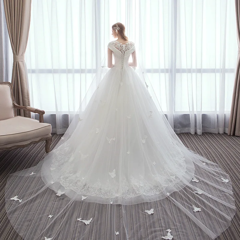 butterfly wedding gown