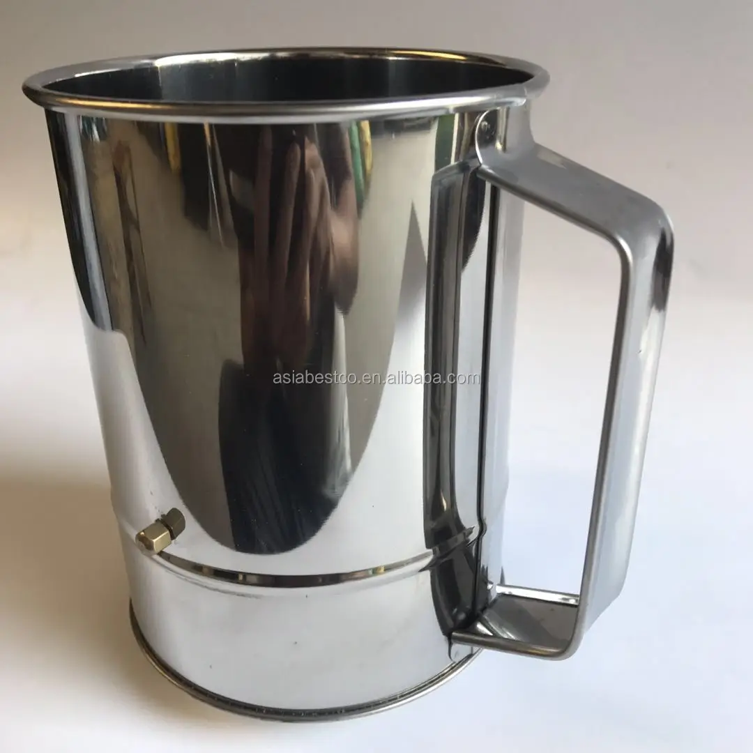 8 Cup Capacity Flour Sifter With Crank Handle Stainless Steel Flour Sifter Buy Flour Sifter