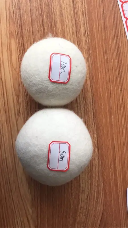 
handmade 6 pack laundry organic 100% New Zealand wool dryer balls with cotton bag 