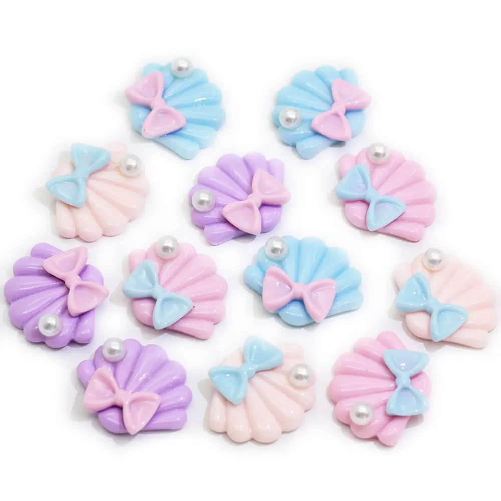 

Pastel Mermaid Shell Scallop Resin Flatback Cabochons Shell Beach Sea Shell Flat Back Embellishments Craft Suppliers, Colorful