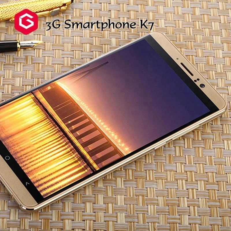 6inch OEM android 5.0 phone K7 3G mobile phone dual sim cards android OS smart phone