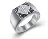 R0028 high quality silver ring pure 925 silver men ring design