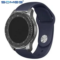 

22mm band for samsung Gear s3 classic Frontier galaxy watch 46mm strap rubber huami amazfit 2 pebble time ticwatch 1 huawei