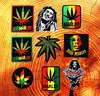 Bob Marley Band Music Leaf Embroidered iron on Patches