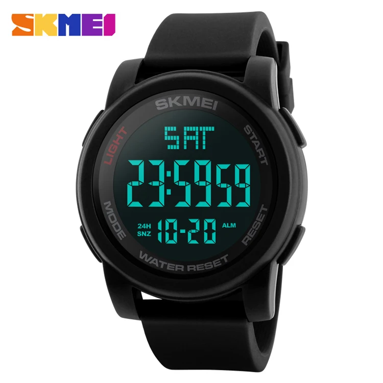 

1257 SKMEI Men Multifunction Digital Watches Outdoor Sports Military 50M Waterproof Alarm Wristwatches