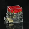 Fashionable acrylic flower packing box with drawer