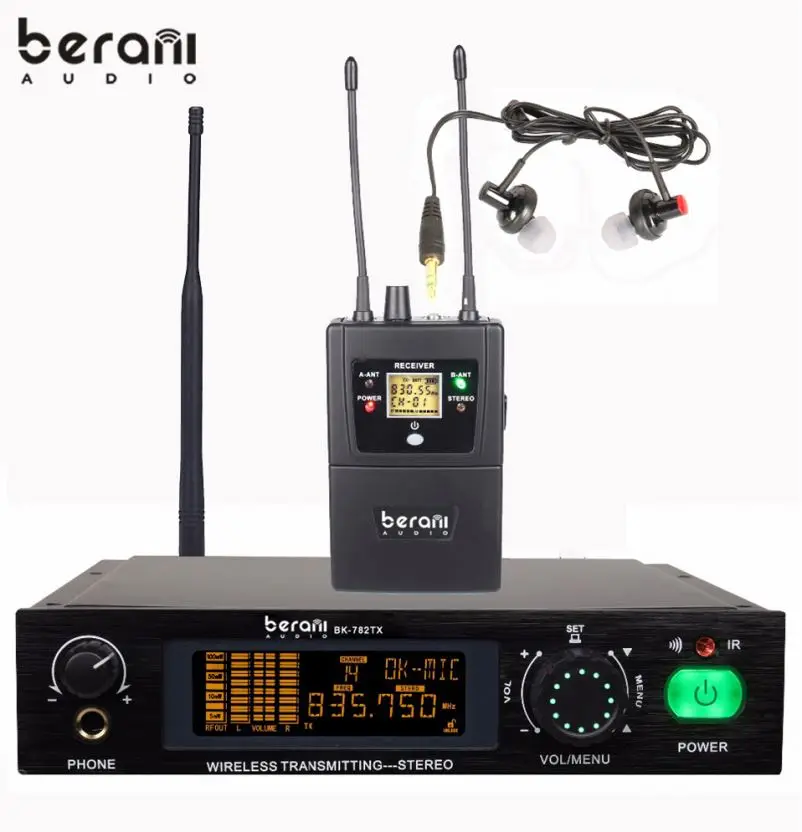 

Berani BK-782TX In Ear Monitoring System, Black