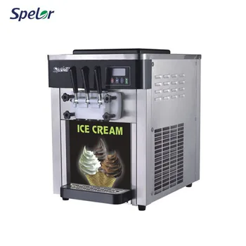 Micro-computer Controlled System Desktop Ice Cream Machine Spelor - Buy ...