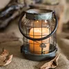 Factory price Antique Outdoor indoor Decorative Hanging Candle Lantern with flameless led candle