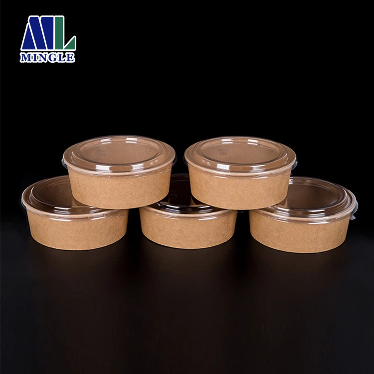 
Takeaway Biodegradable Food Salad Bowl Paper Bowl Disposable 