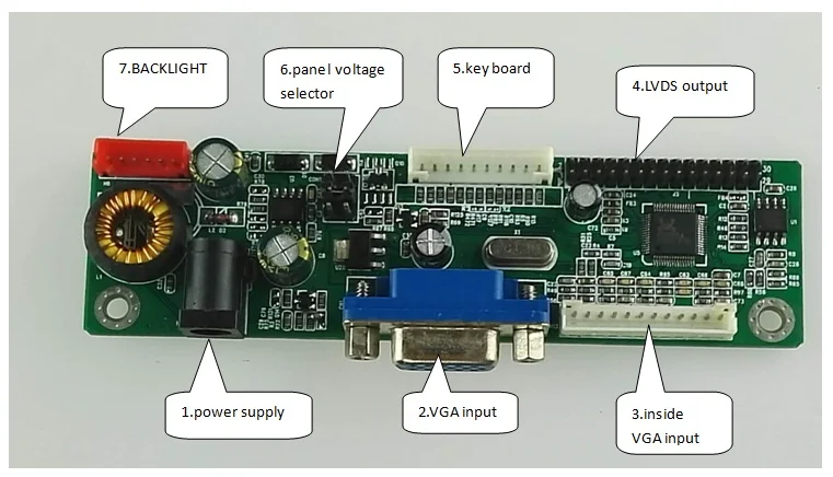 12v Lcd Controller Board With Vga Output LCD monitor LVDS Controller Board with VGA Interface 1920X1080 factory