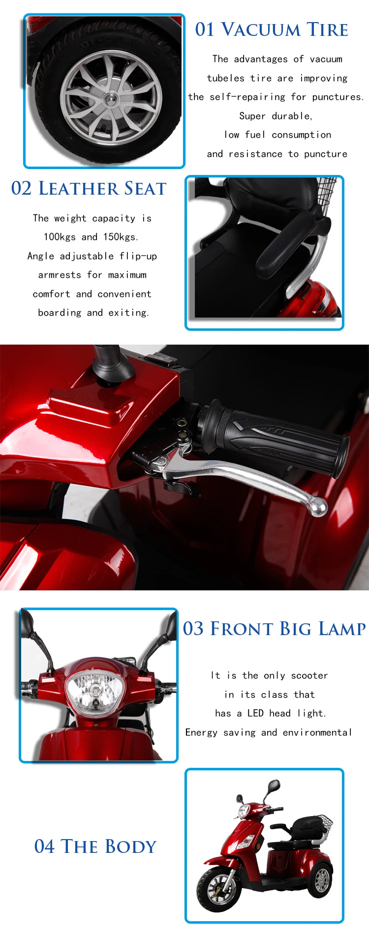 3 wheel electric scooter