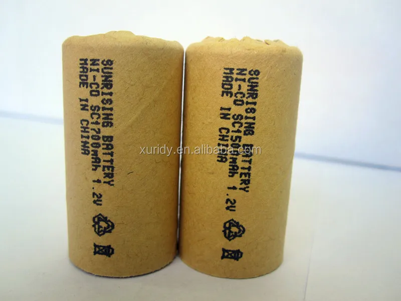 
1.2v nicd sc 1200mah rechargeable battery /ni-cd sub c sc size battery 