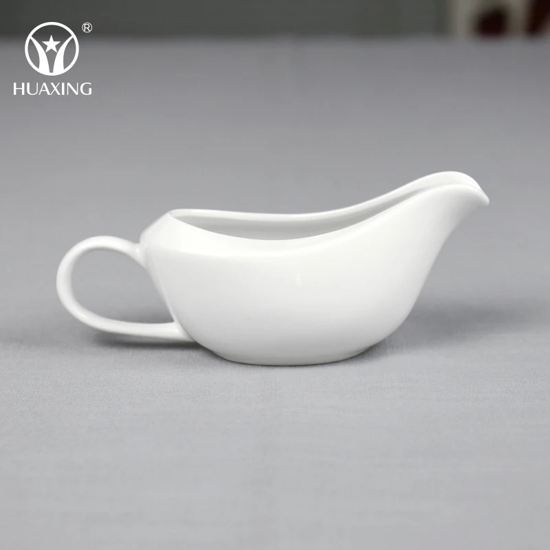 
chaozhou factory porcelain boat creamer white gravy for wholesale 