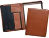 2019 Best Gift A4 Folder Hardcover Zippered Black/Brown Leather Portfolio Folder