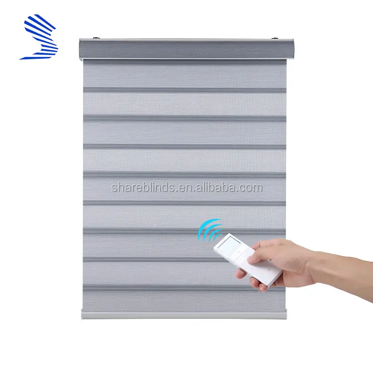 Basic Style Durable Sun Reflective Automatic Blinds For Guest Room