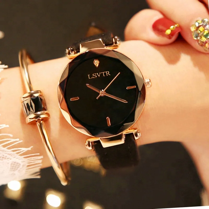 

Casual Quartz Leather Clock Fashion Wristwatch For Women Watches, 8 colors