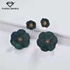 Latest Design Wholesale Luxury Flower Drop Statement Detachable female earrings