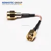 Gold Plated Male SMA Type Connector To Male SMA Cable RG316 RG174