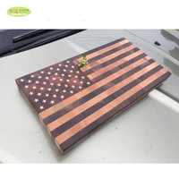 

American Flag Cutting Board wood / home furniture solid wood usa flag chopping board end grain with stars and stripes