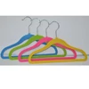 wholesale colorful plastic kids velvet hanger