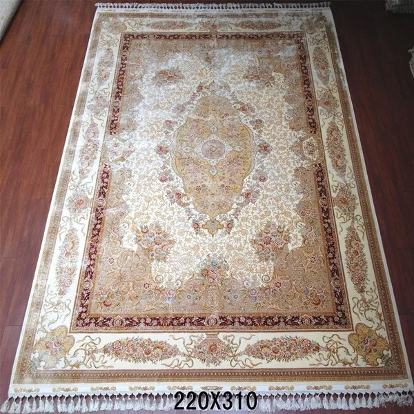 170x240cm Top Quality Handmade Silk Persian Carpets Hand Knotted Malaysia Designer Turkish