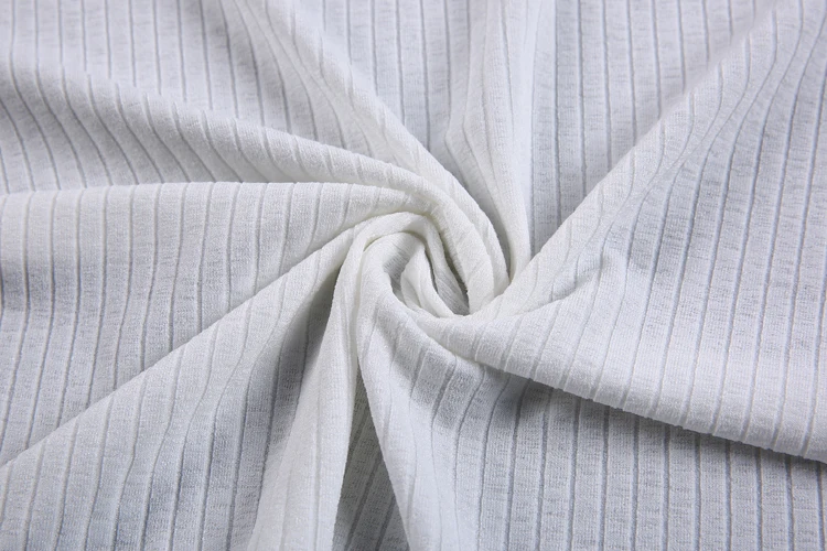 Doris 8 3 Branco Jacquard Costela Tubular De Poliester Spandex Tecido Malha Canelada Buy Tecido Costela Costela Tubular Tecido De Malha De Poliester Tecido Spandex Product On Alibaba Com