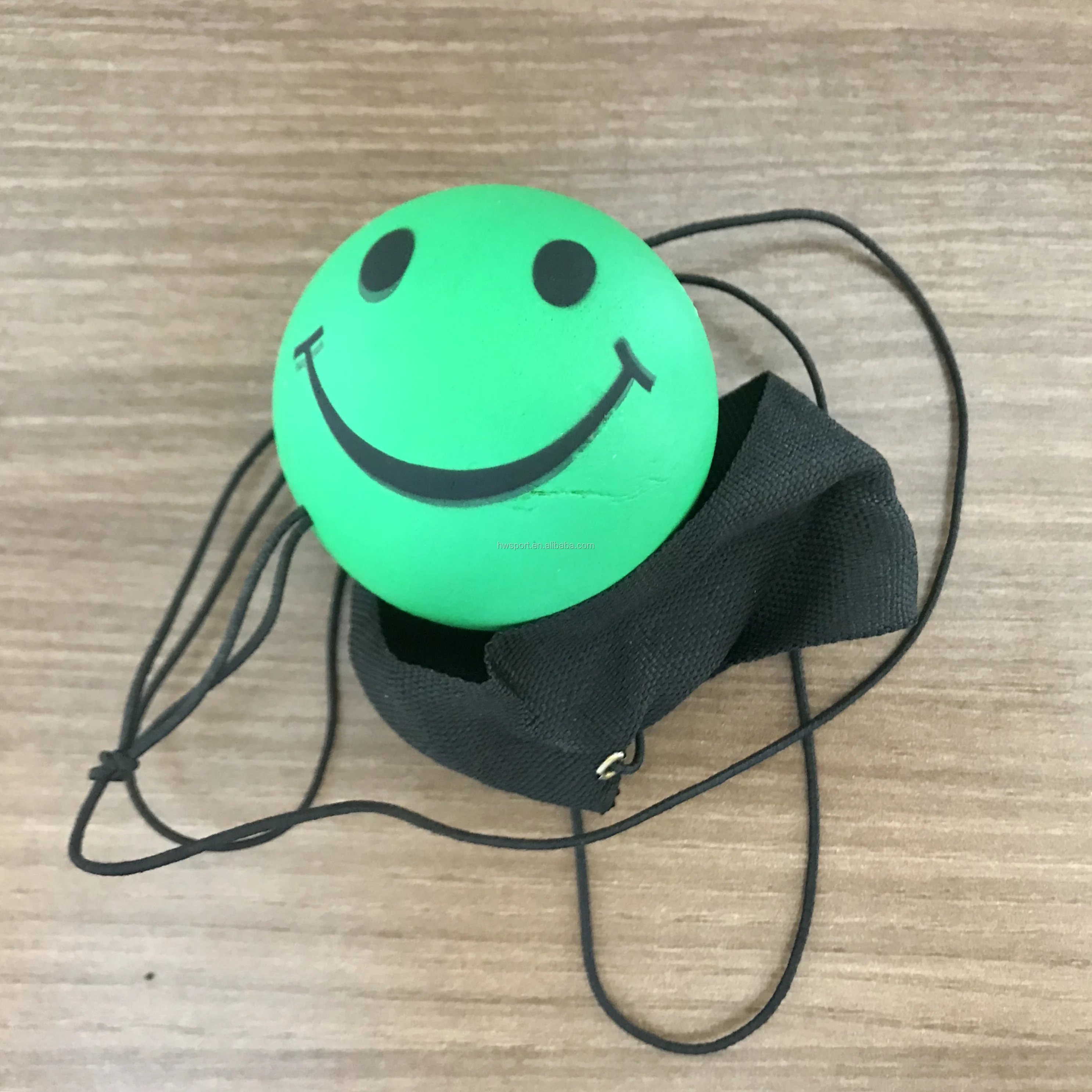 High Bouncy Rubber Balls With Stretcahble String Customized 45mm Sports Style Yoyo Ball Football