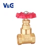 1/2 - 4 Inch Water Stop Handwheel Internal Thread Brass Gate Valve