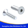 SUS304 hex socket flat head bolts DIN7991