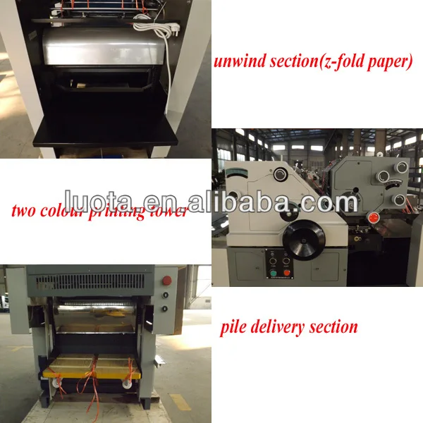 Continuous Form Printing Machine Two Color Continuous Stationery Press