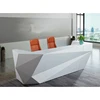 Spa used white wood design hotel tufted receptionist modern front beauty salon office reception counter desks