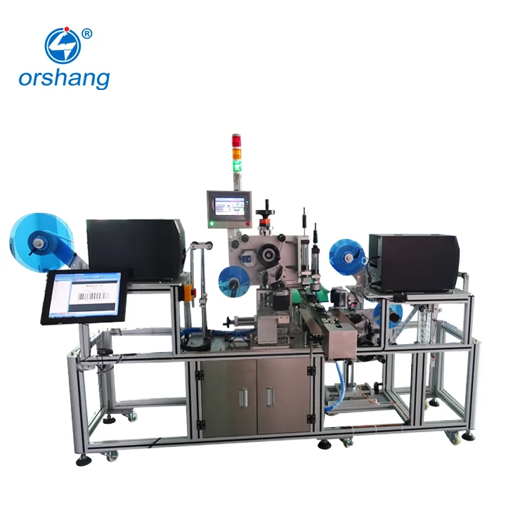 Orshang Automatic Plane Suction Type Print and Apply Carton Box Labeling Machine
