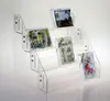 Clear Acrylic Flat Bottom Four Tier Counter Rack